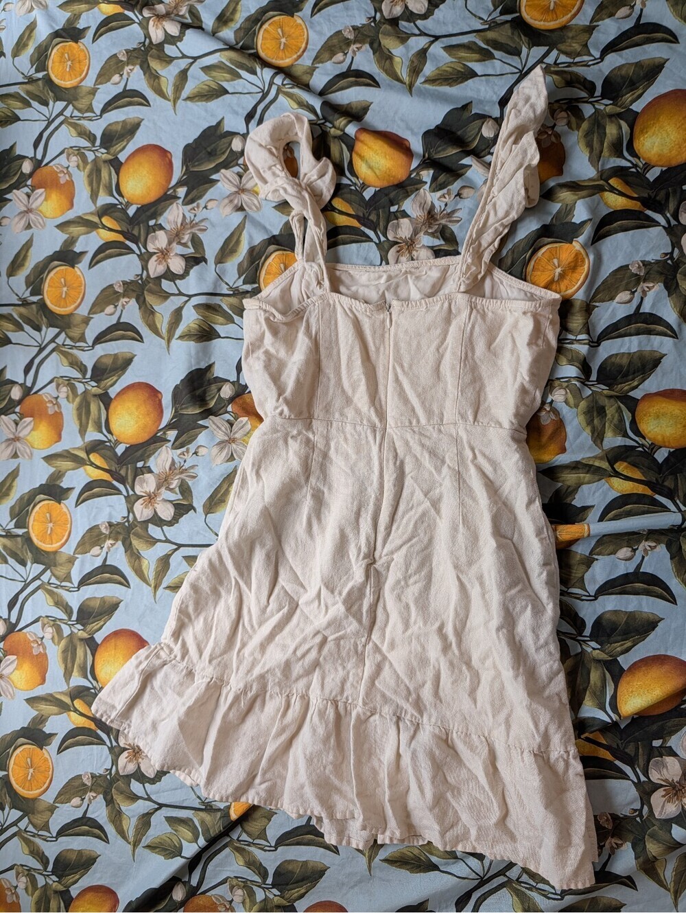 Bleuh Ceil Women's Linen Mini Dress – Size Small | Chic Summer Casual Dress - Picture 5 of 7